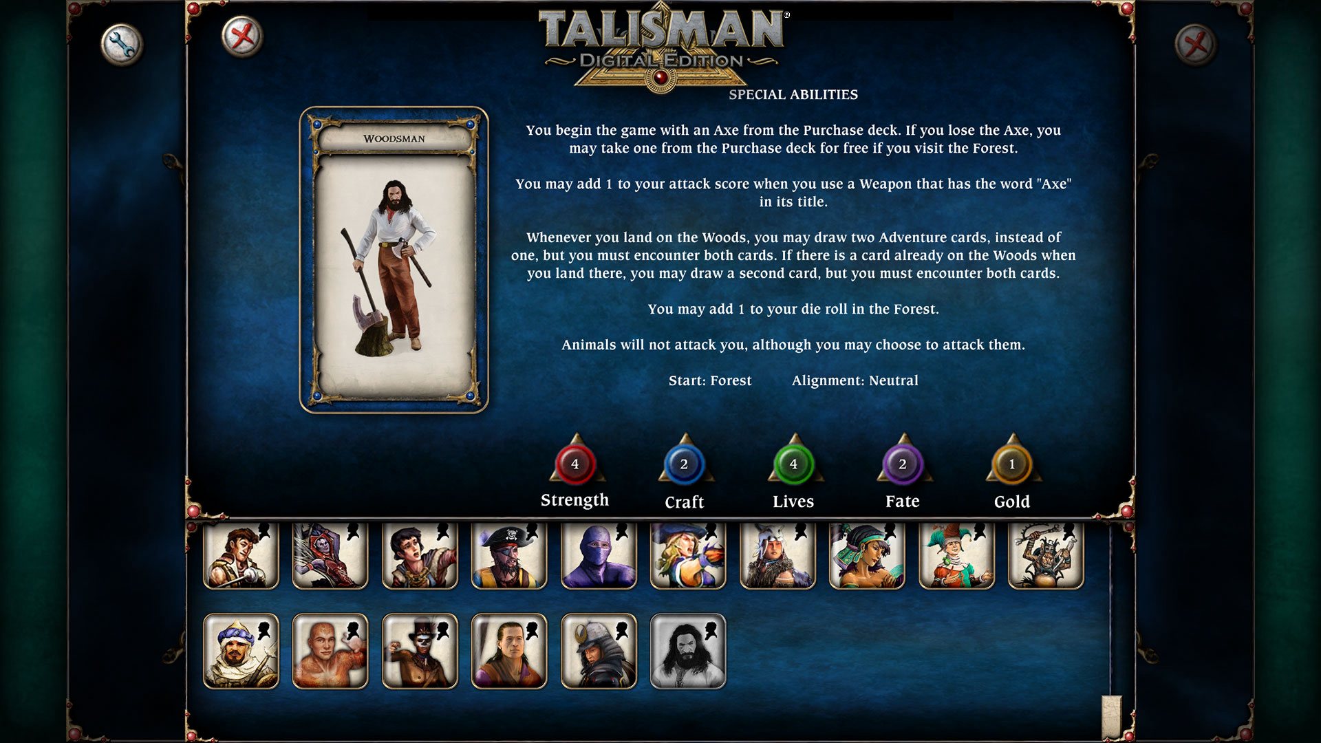 Talisman - Character Pack #17 - Woodsman DLC Steam CD Key 1.14 $