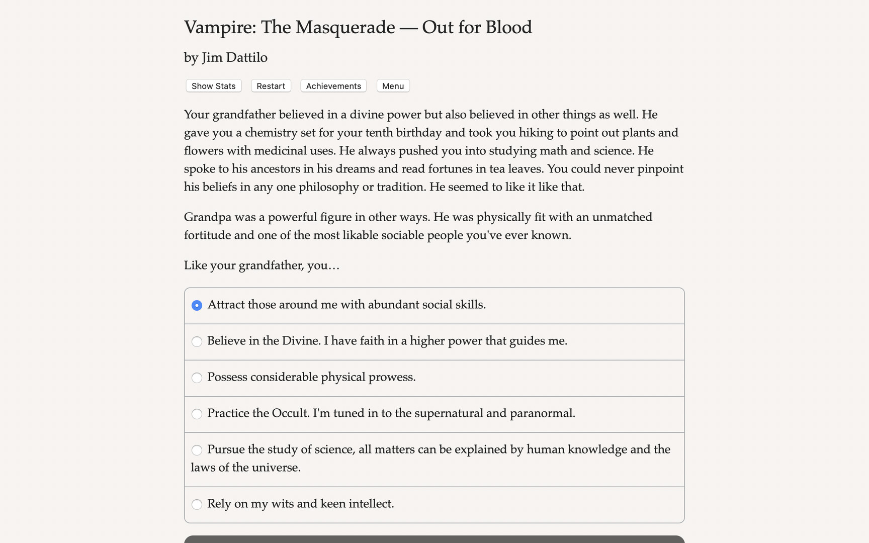 Vampire: The Masquerade - Out for Blood Steam CD Key 8.36 $