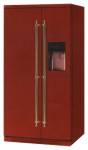 ILVE RN 90 SBS Burgundy Refrigerator