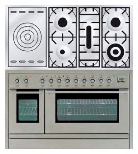 Photo Kitchen Stove ILVE PSL-120S-VG Stainless-Steel