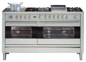 Photo Kitchen Stove ILVE PF-150FS-VG Stainless-Steel