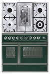 ILVE QDC-90RW-MP Green 厨房炉灶