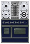 ILVE QDC-90BW-MP Blue Estufa de la cocina