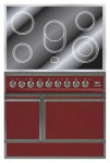 ILVE QDCE-90-MP Red Kitchen Stove