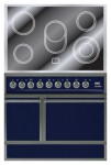 ILVE QDCE-90-MP Blue Kitchen Stove