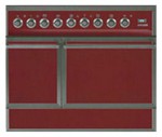 ILVE QDC-90F-MP Red Kitchen Stove