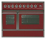 ILVE QDC-90FW-MP Red Kitchen Stove
