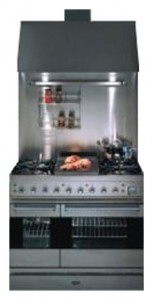 Photo Kitchen Stove ILVE PD-90RL-MP Stainless-Steel