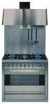 ILVE P-90BL-VG Stainless-Steel Kitchen Stove