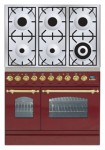 ILVE PDN-906-VG Red Kitchen Stove