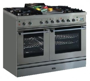 Photo Kitchen Stove ILVE PD-100S-MP Stainless-Steel