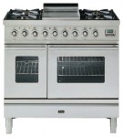 ILVE PDW-90F-VG Stainless-Steel Fogão de Cozinha