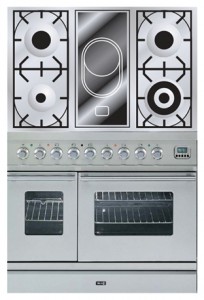 Photo Kitchen Stove ILVE PDW-90V-VG Stainless-Steel