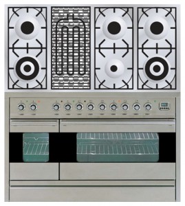 Photo Kitchen Stove ILVE PF-120B-VG Stainless-Steel