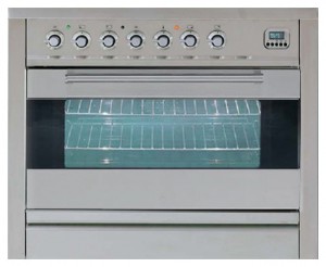 Photo Kitchen Stove ILVE PF-90F-MP Stainless-Steel