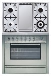 ILVE P-90FL-MP Stainless-Steel Kitchen Stove