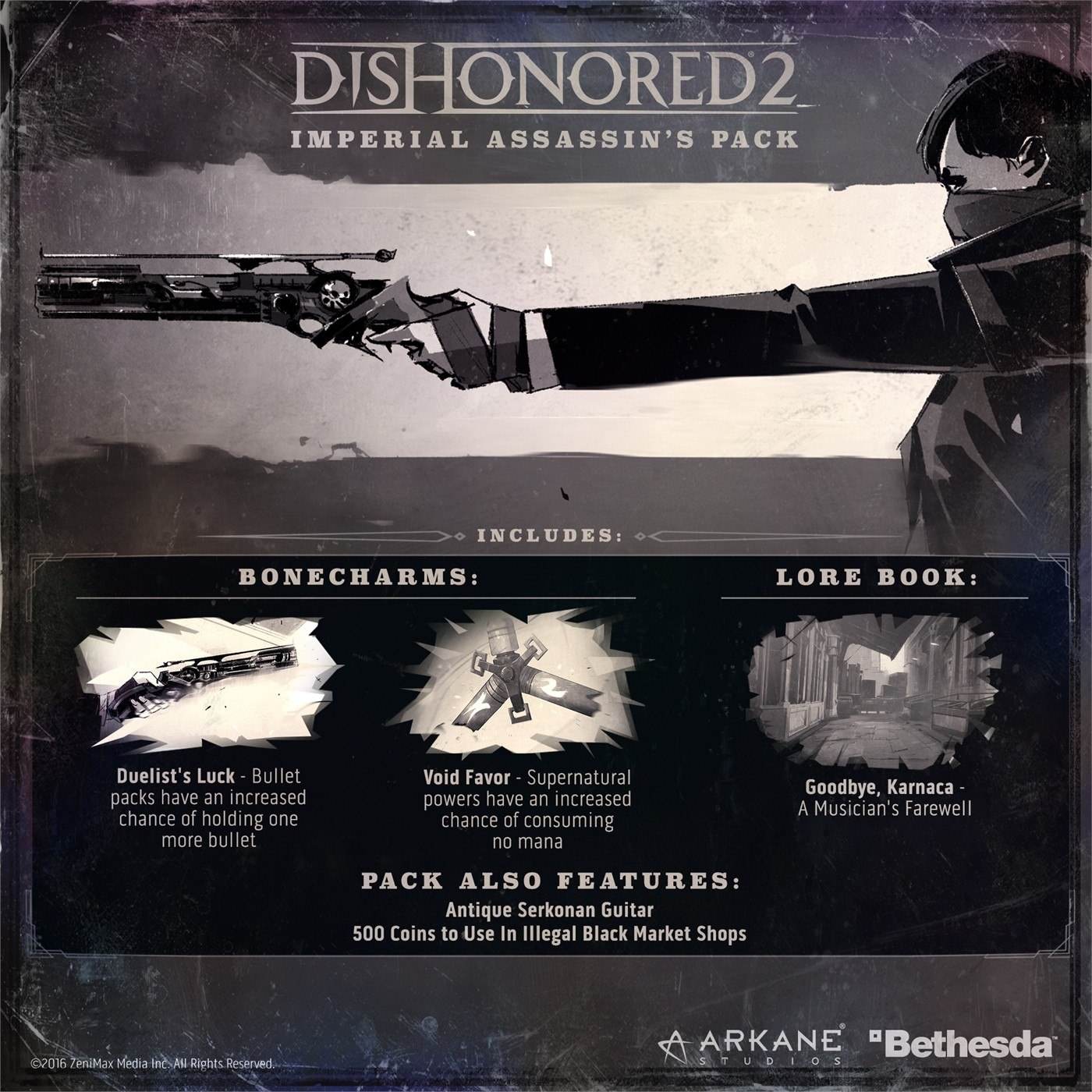 Dishonored 2 - Imperial Assassin's DLC Steam CD Key 1.16 $