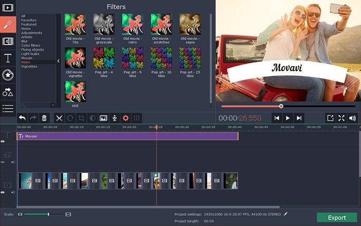Movavi Video Editor Plus for Mac 15 Key (Lifetime / 1 Mac) 18.07 $