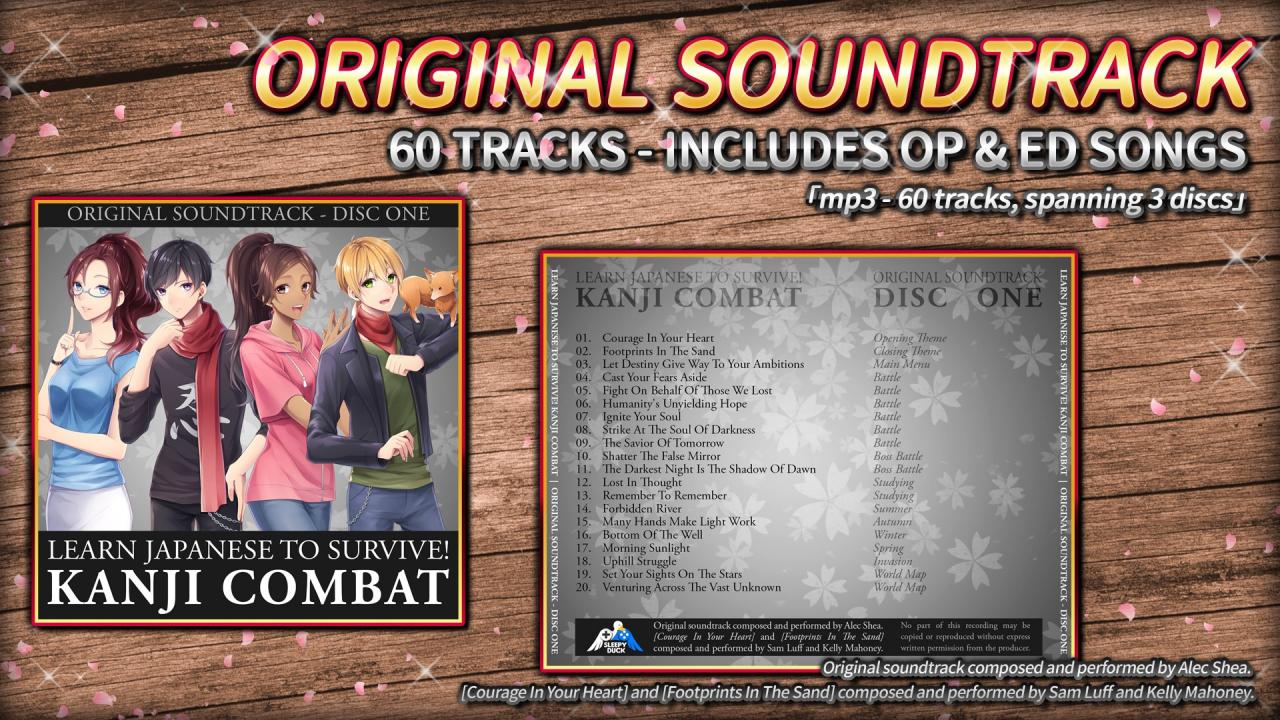 Learn Japanese To Survive! Kanji Combat - Original Soundtrack DLC Steam CD Key 0.32 $