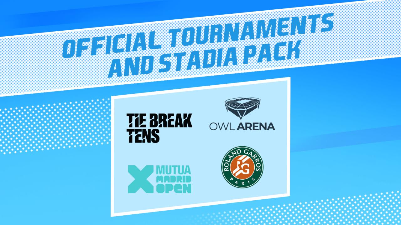 Tennis World Tour 2 - Official Tournaments and Stadia Pack DLC Steam CD Key 10.16 $