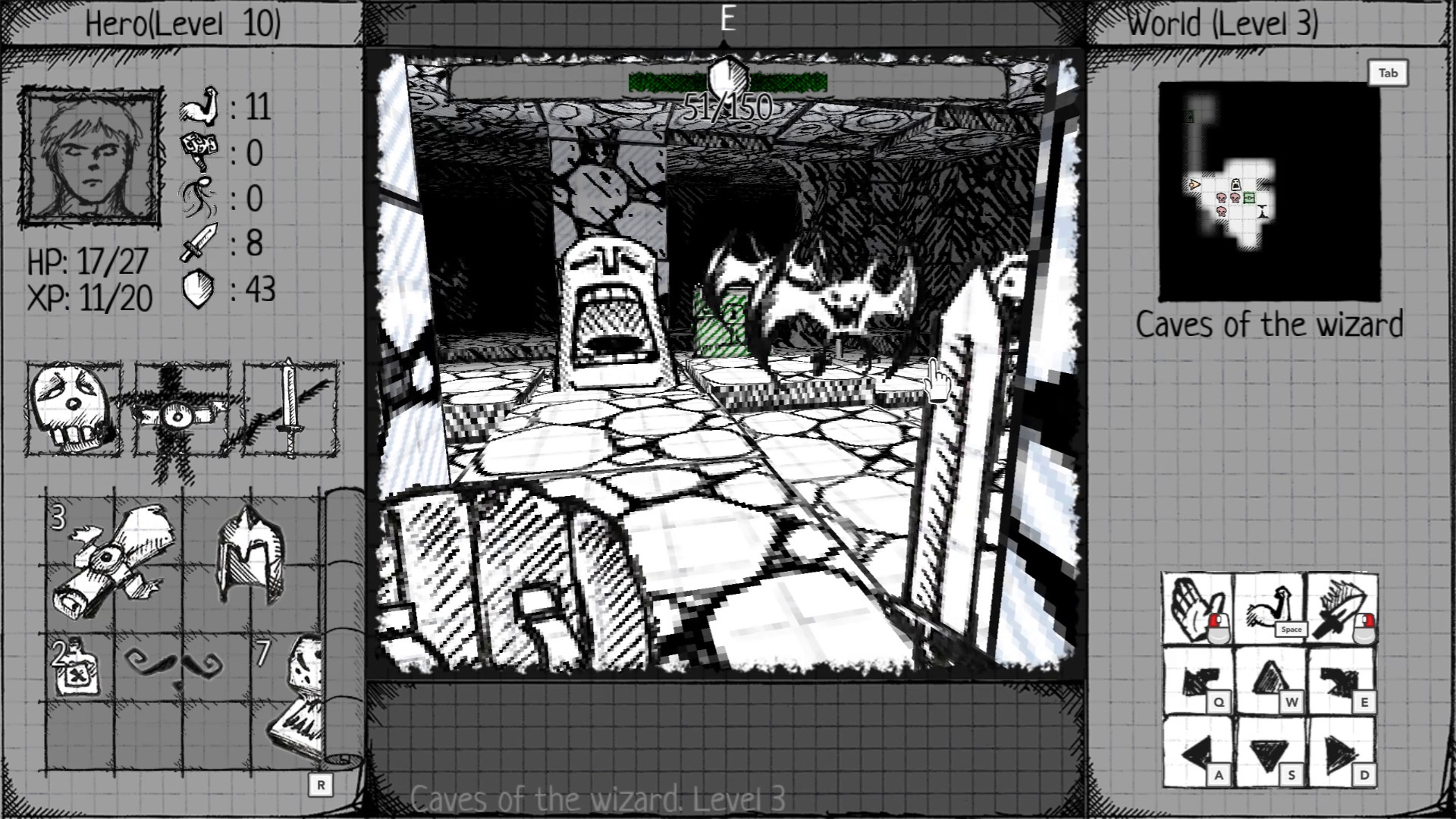 Drawngeon: Dungeons of Ink and Paper Steam CD Key 1.39 $