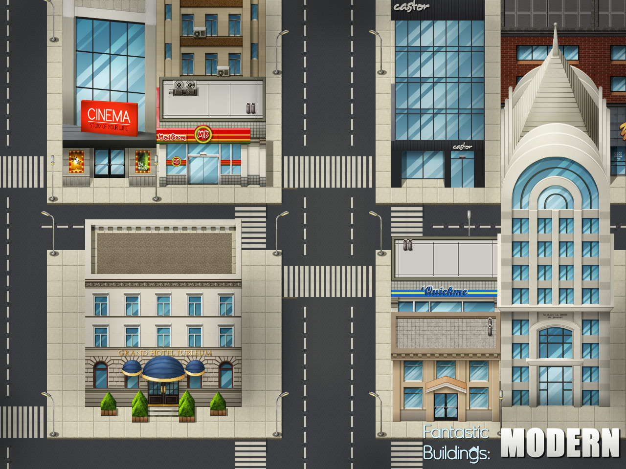RPG Maker VX - Ace Fantastic Buildings: Modern DLC EU Steam CD Key 5.07 $
