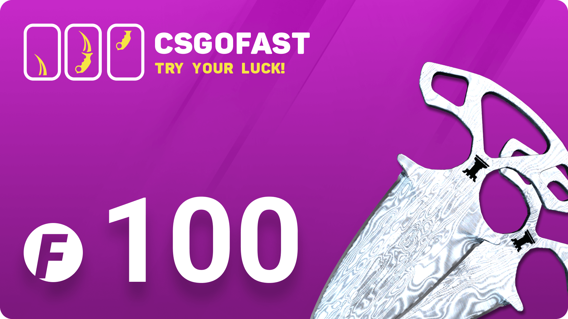 CSGOFAST 100 Fast Coins Gift Card 70.9 $