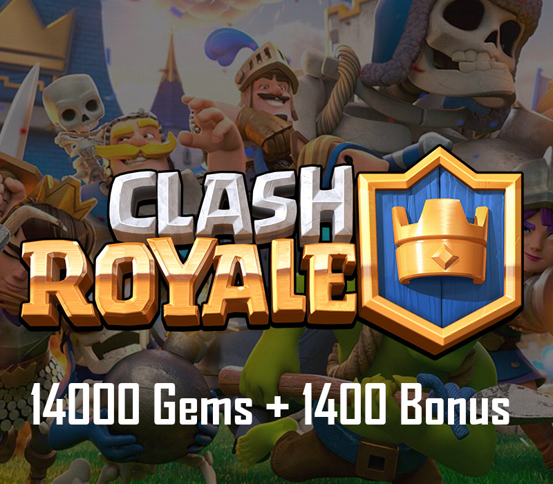 Clash Royale - 14000 Gems + 1400 Bonus Reidos Voucher 116.1 $