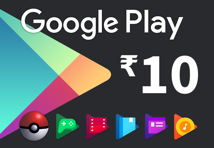 Google Play ₹10 IN Gift Card 0.47 $