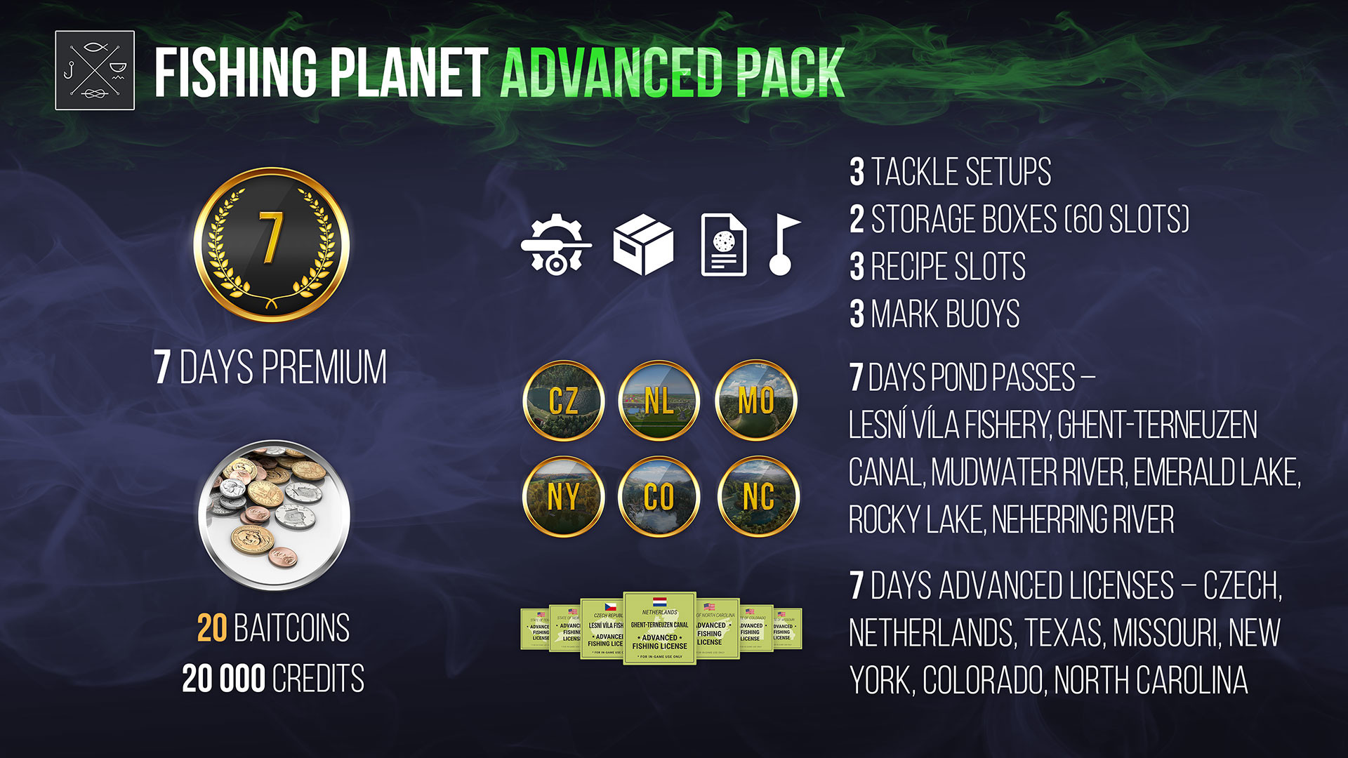 Fishing Planet - Advanced Pack DLC EU v2 Steam Altergift 26.25 $