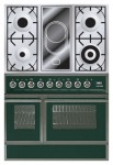 ILVE QDC-90VW-MP Green Σόμπα κουζίνα