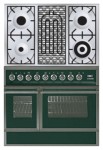 ILVE QDC-90BW-MP Green Fogão de Cozinha
