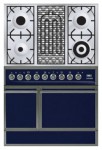 ILVE QDC-90B-MP Blue Fogão de Cozinha