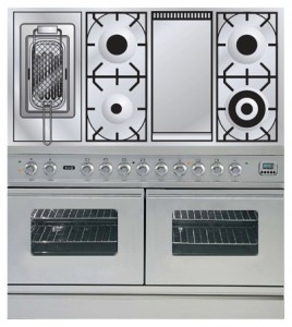 Photo Kitchen Stove ILVE PDW-120FR-MP Stainless-Steel
