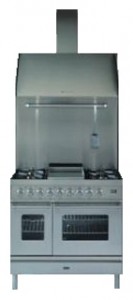 Photo Kitchen Stove ILVE PDFE-90-MP Stainless-Steel
