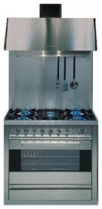 Photo Kitchen Stove ILVE P-90R-MP Stainless-Steel