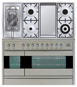 Photo Kitchen Stove ILVE PF-120FR-MP Stainless-Steel