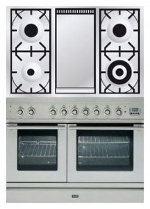 Photo Kitchen Stove ILVE PDL-100F-MW Stainless-Steel