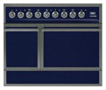 ILVE QDC-90R-MP Blue Kitchen Stove