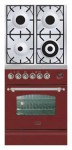 ILVE PN-60-VG Red Kitchen Stove